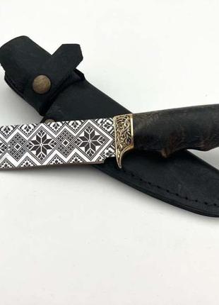Нож вышиванка ручной работы от украинского мастера4 фото