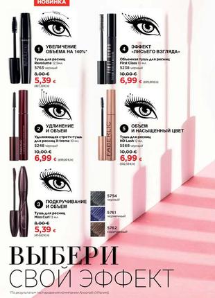 Подовжуюча туш для вій фаберлік long & strong faberlic 5722 glam team8 фото