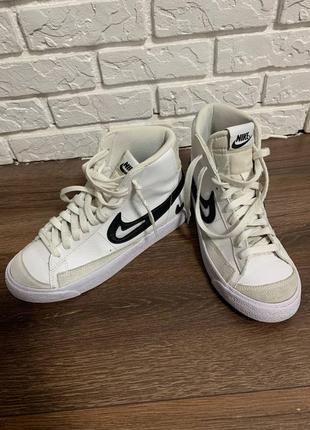 Кеди nike blazer gs si white dr7893-100( eur 38) 24 см2 фото