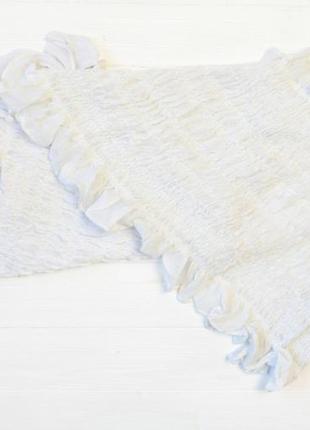 Шарф с рюшами