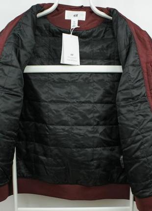 Стильна утеплена куртка бомбер h&m by david beckham