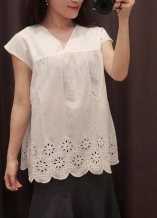 Коттоновая блуза от uniqlo