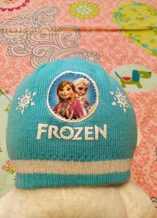 Демісезонна шапка з ельзою для дівчинки 4-6 років1 фото
