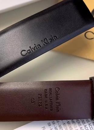 Мужской кожаный ремень calvin klein4 фото