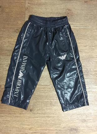 Детские спортивные штаны из плащевки emporio armani(80/86)оригинал6 фото