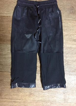 Детские спортивные штаны из плащевки emporio armani(80/86)оригинал7 фото