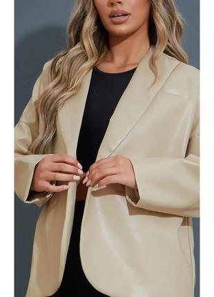 Жакет жіночий шкіряний реглан