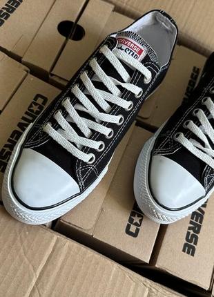 Чоловічі кеди конверси, чорні converse all star низькі