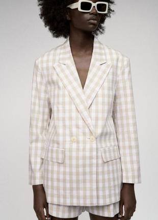 Літній костюм в клітинку zara