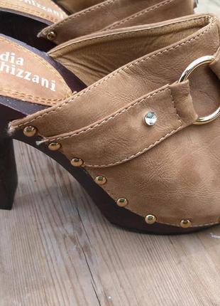 Шикарные сабо, туфли, босоножки, шлепанцы claudia ghizzani 36-37..3 фото