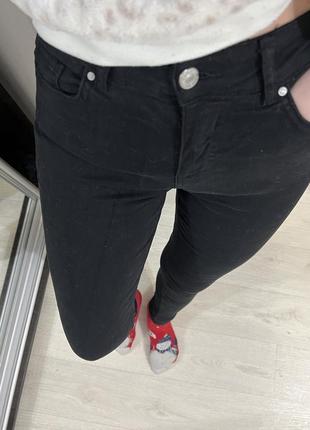 Черные классические скинни skinny джинсы2 фото