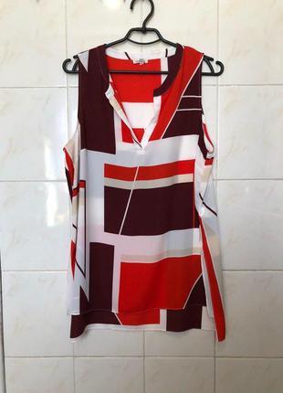 Блуза рубашка в принт zara