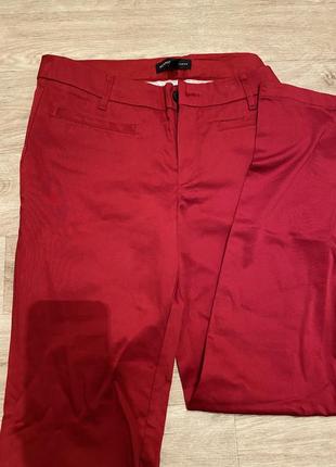 Базовые красные штаны1 фото