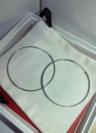Сережки кільця, срібло 925 проби