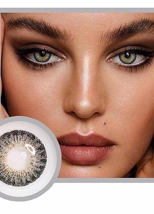 Цветные серые линзы без диоптрий fresh lady