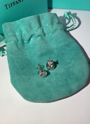 Tiffany тіффані сережки, срібло 925 проби. красива упаковка. ідеально на подарунок дівчині.4 фото
