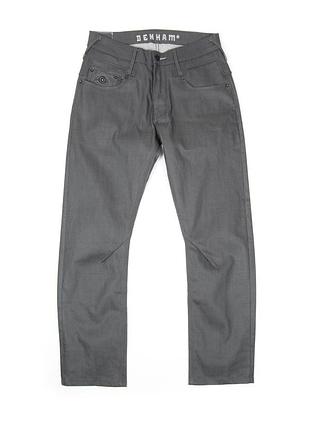Сірі вощені джинси denham