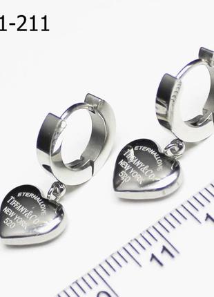 Серьги из медицинского золота stainless steel, xuping позолоченные