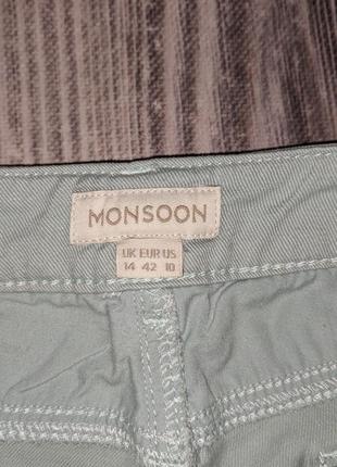 Укопоченные нежно-бирюзовые джинсы monsoon #21486 фото