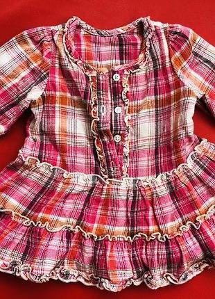 Платье с длинным рукавом на 3-6 месяцев