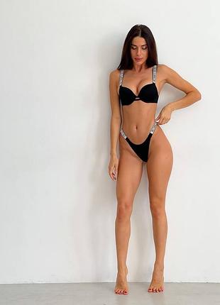 Комплект со стразами victoria’s secret6 фото