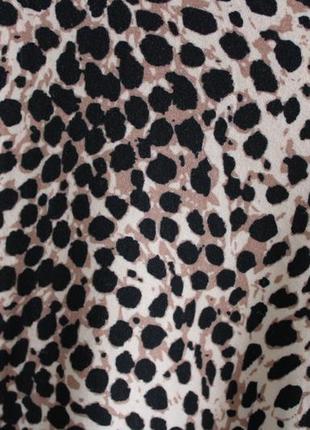 Мягкое классное трикотажное платье с леопардовым принтом7 фото