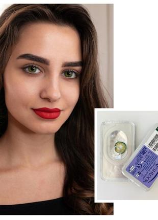 Кольорові контактні лінзи для очей зелені fresh look green