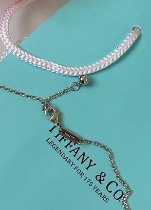 Цепочка с кулоном тиффани tiffany / подвеска шарик / упакована в мешочек тиффани 4