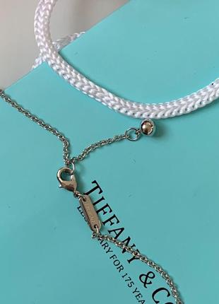 Цепочка с кулоном тиффани tiffany / подвеска шарик / упакована в мешочек тиффани 5
