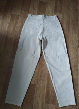 Джинсы с вышивкой, белые джинсы, брюки белые5 фото