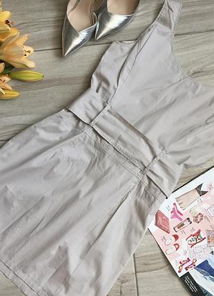 Бежевое лёгкое платье benetton 4