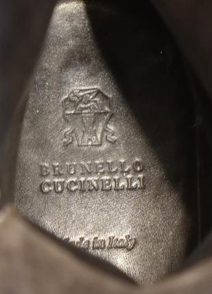 Брутальні високі шкіряні черевики з подвійною застібкою brunello cucinelli італія 40 р.5 фото