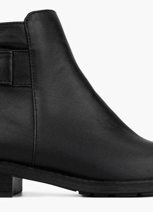 Напівчеревики жіночі демісезонні чорні натуральна шкіра україна alromaro — розмір 37 (24,1 см)