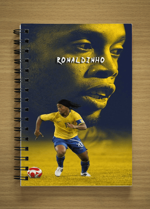 Блокнот sketchbook скетчбук з принтом ronaldinho роналдінью1 фото