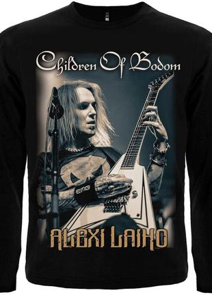 Футболка з довгим рукавом alexi laiho (children of bodom), розмір l