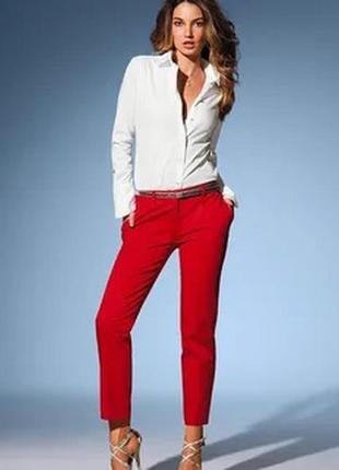Жіночі червоні штани бананки банани garcia jeans брюки зі стрілками капрі класичні укорочені короткі
