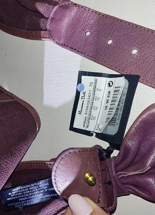 Кожаный пояс massimo dutti 3