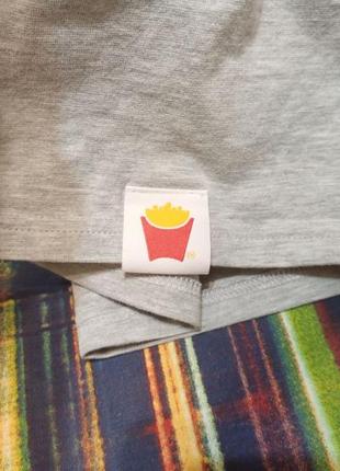 Шапка шапочка mcdonald's унісекс сіра еластична з логотипом4 фото