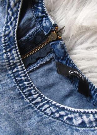 Легкое джинсовое платье сарафан с эффектом потертости george2 фото