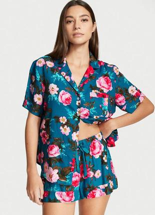 Victoria ́s victorias secret віктория сикрет піжама, костюм для сну flannel short pj set