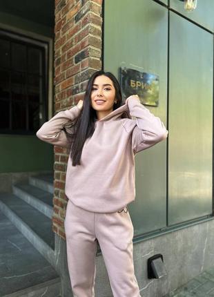 Спортивный костюм женский цвет капучино размер 42-46, 48-522 фото