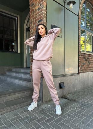 Спортивный костюм женский цвет капучино размер 42-46, 48-525 фото