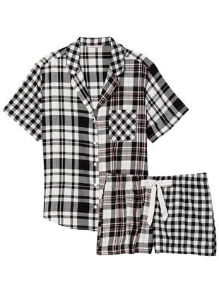 Victoria´s victorias secret виктория сикрет пижама, костюм для сна flannel short pj set2 фото