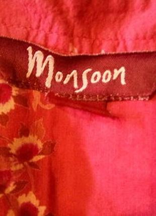 Moonsoon приятная блузка кофточка туника из тонкого хлопка3 фото
