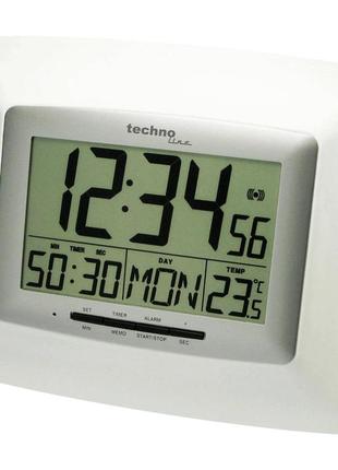 Годинник настінний technoline ws8100 white/silver (ws8100)