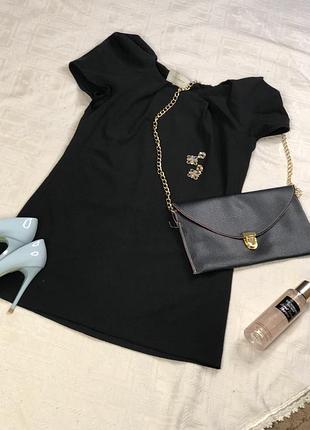 Міні сукня з обемным рукавчиків