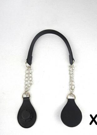 Якісні ручки ланцюжка з пвх краплею 70 см, чорні