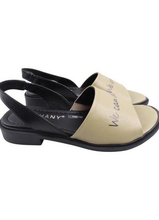 Босоніжки жіночі phany оливкові натуральна шкіра, 36