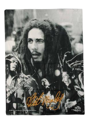 Большой винтажный постер/шарф/шаль/флаг bob marley 2005 года ©fifty hope six-road - produced by heart rock italy регги reggae1 фото