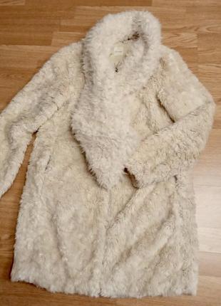 Стильная меховая курточка promod,плащик, пальто+меховый шарф clockhouse5 фото